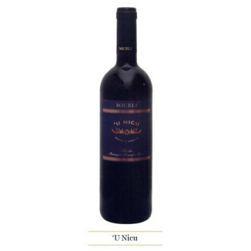 Sicilian red wine Miceli Nero d'Avola U NICU IGT - Lt. 0,75