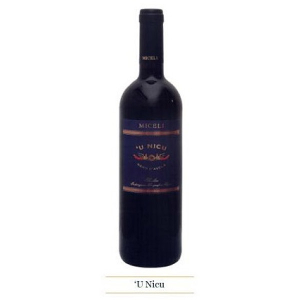 Sicilian red wine Miceli Nero d'Avola U NICU IGT - Lt. 0,75