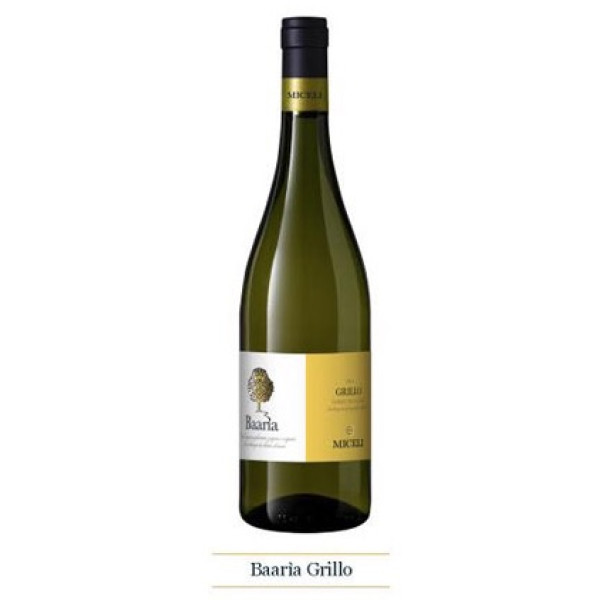Sicilian white wine Miceli BAARIA GRILLO IGT - Lt. 0,75 