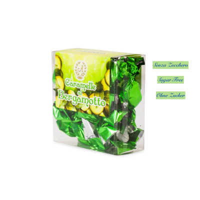 Bergamot candies sugar free in box of 2,11 Oz. (gr.60)