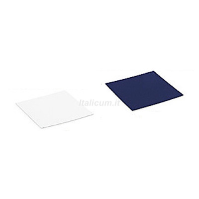 FLAT floor for clear boxes double use BLUE / WHITE mm.150x150 -10 Pcs.