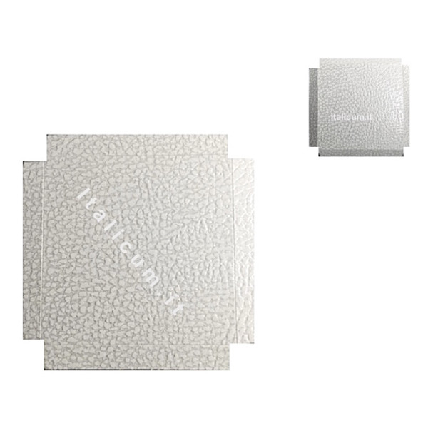 Raised floor for clear PVC boxes WHITE SKIN effect mm.120x120 - 10 Pcs.