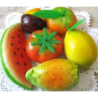 Sicilian marzipan fruits - pack of mixed fruit - 250 gr