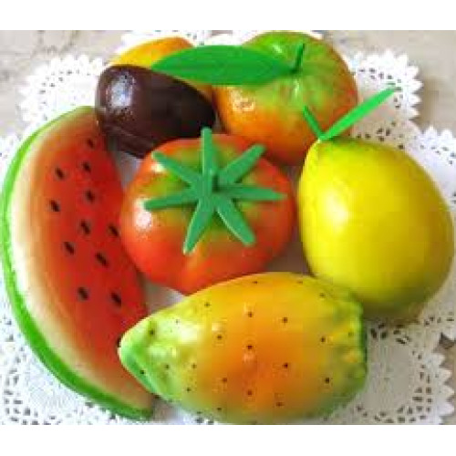Sicilian marzipan fruits - pack of mixed fruit - 250 gr