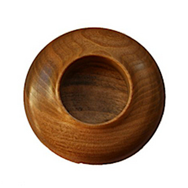 Wooden candle holder for tealight diameter cm.4