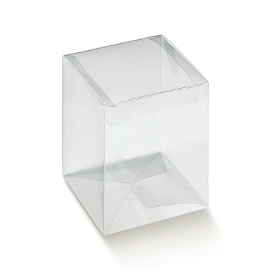 Transparent folding boxes mm.80x80x90 - 10 Pcs.  