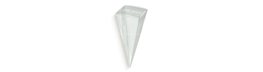 Clear PVC CONE boxes 