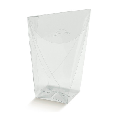 Transparent rhombus box Sacchetto mm. 80x80x190 - 10 Pcs. 