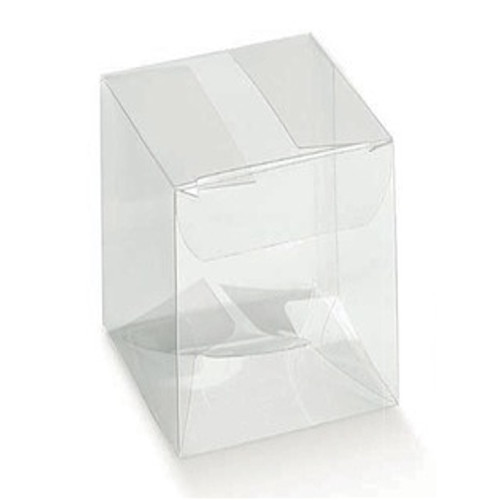 Transparent folding boxes mm.80x80x130 - 10 Pcs.  