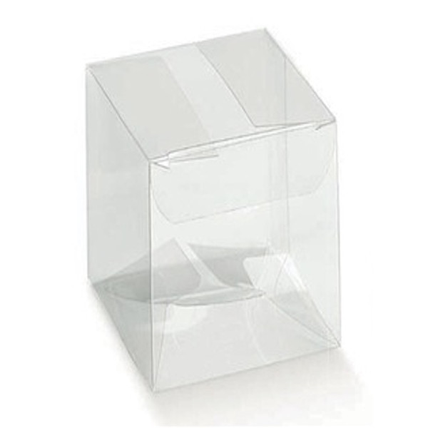 Transparent folding boxes mm.80x80x130 - 10 Pcs.  
