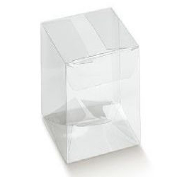 Clear box - opening from above - mm.100x100x190 - 10 Pcs.