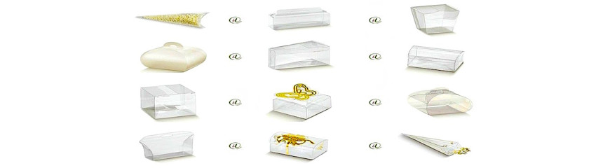 Transparent boxes PVC and PET 