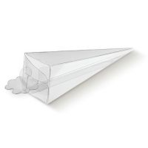 Transparent Boxes Cone GOLD mm. 155 Pcs.10