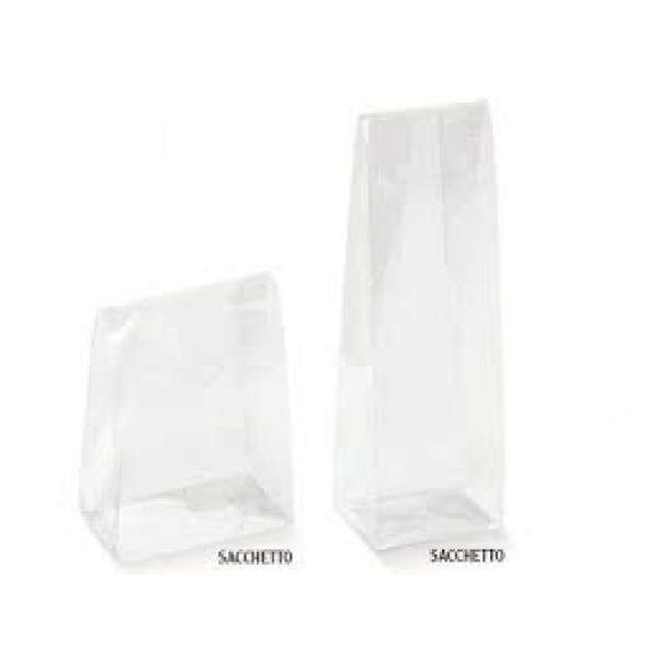Transparent rhombus box Sacchetto mm. 80x80x190 - 10 Pcs. 