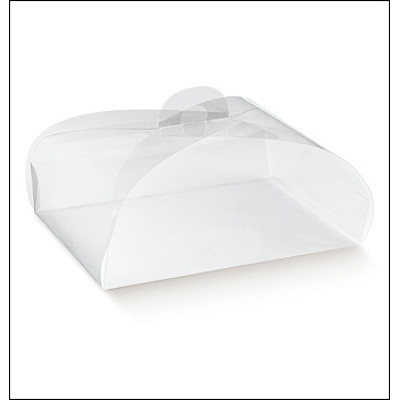 Transparent PVC boxes Tortina mm.120x120x100  - 10 Pcs.