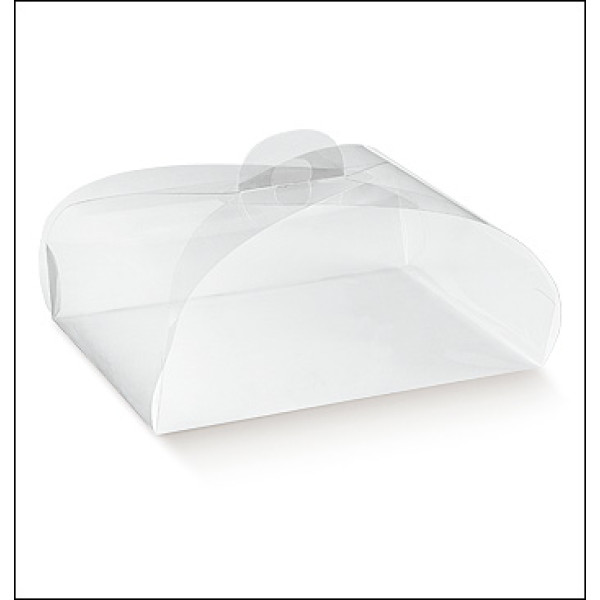 Transparent PVC boxes Tortina mm.120x120x100  - 10 Pcs.