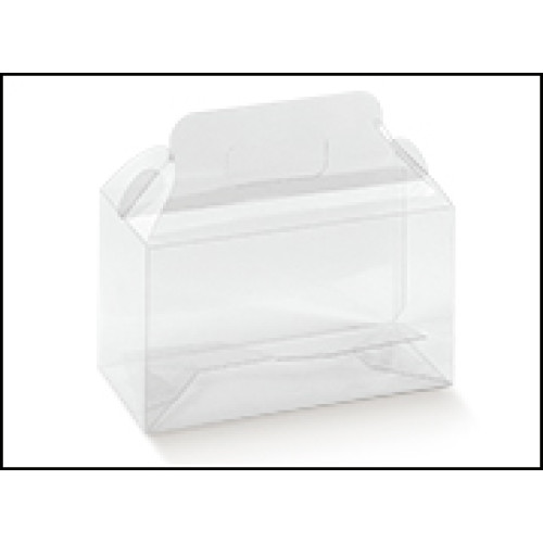 Clear jars holder box in PVC Handbag with handles mm.190x60x90  - 10 Pcs.
