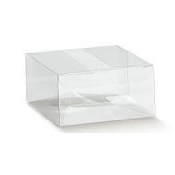 Transparent folding boxes mm.100x100x80 - 10 Pcs.  