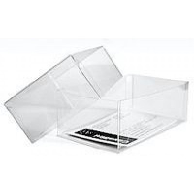 Transparent boxes with lid mm.350x350x40 - 5 pcs.