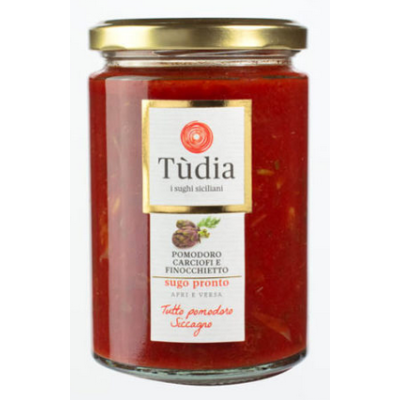 Fennel and artichokes Sauces for italian Pasta 12,35 Oz. 