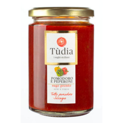 Ready sauce with tomatoes and peppers, not spicy - Oz.12,35