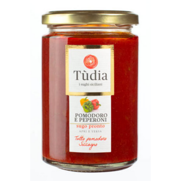 Ready sauce with tomatoes and peppers, not spicy - Oz.12,35
