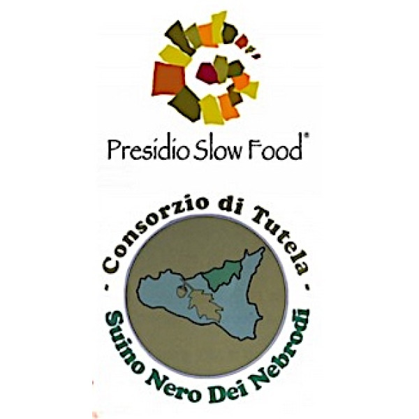 Nebrodi black pork salami 300 grams