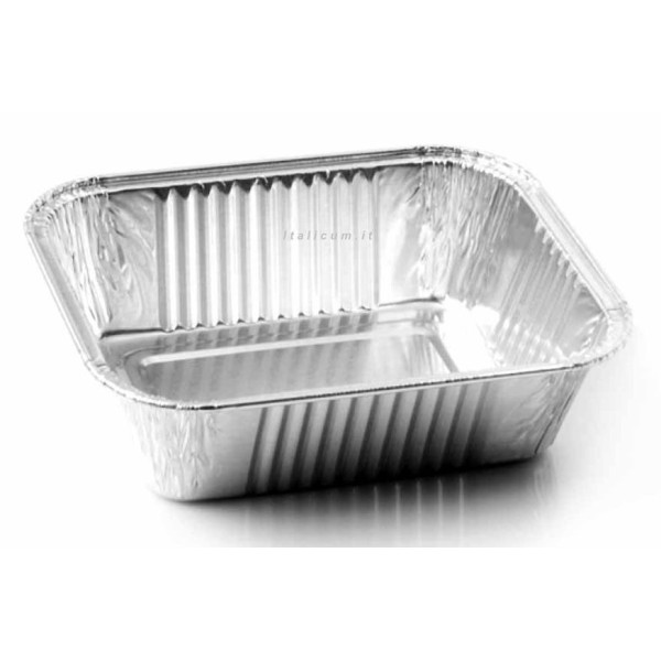 Aluminum tray mm.109x84x40 - single portion - Pcs. 100