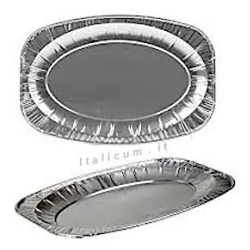 Aluminum oval big tray mm.548x359x22 - V3 - Pcs. 1