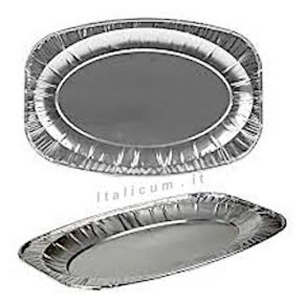 Aluminum oval tray mm.351x243x21 - V1 - Pcs. 2