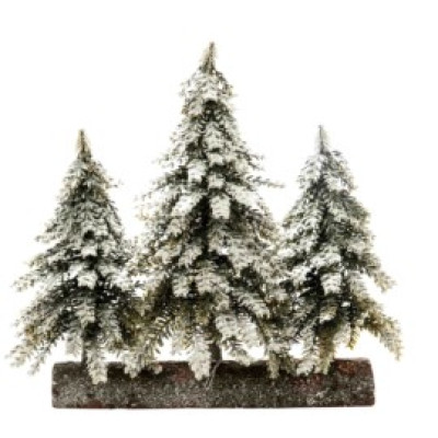 Christmas snowy tree 35 cm. with base