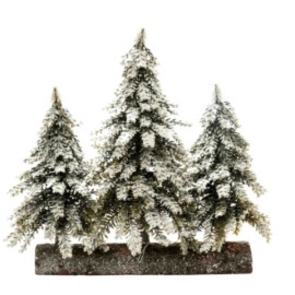 Christmas snowy tree 35 cm. with base
