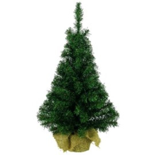 Green Christmas tree cm.75  with jute base 