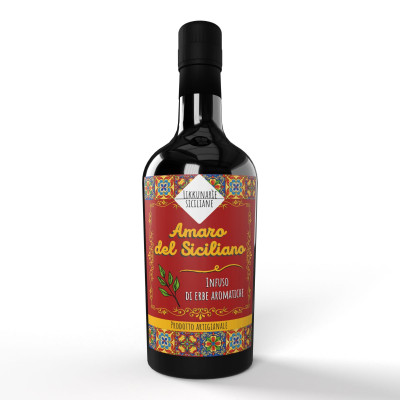 Bitter with Sicilian aromatic herbs - 50 cl. 28%