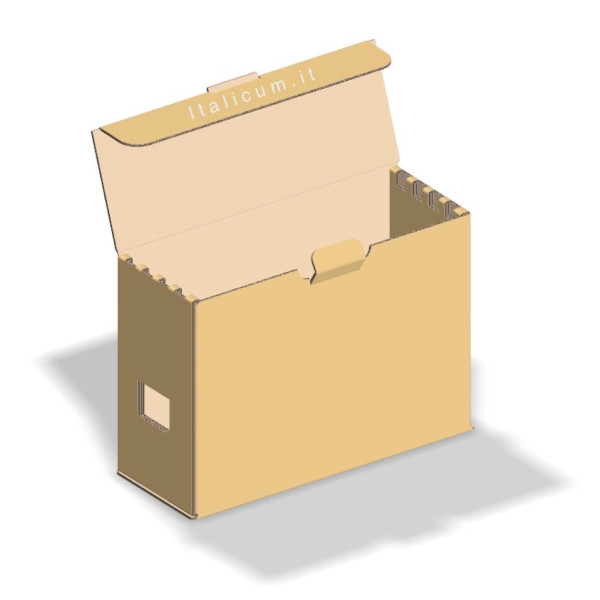 Hive for swarm 4 honeycombs in corrugated cardboard mm.485 x 185 x 345 - 50 pieces