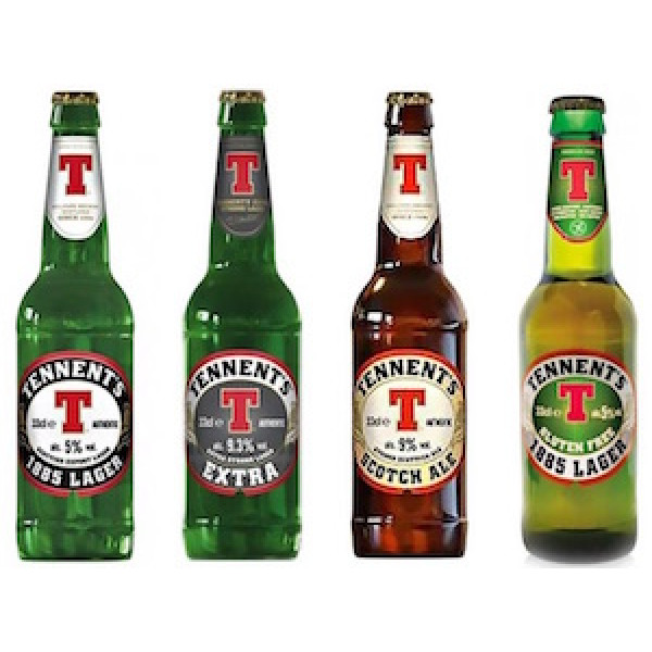 Take-away basket for 4 beer bottles 33 cl. mm.130x130x290 black - 10 Pcs.