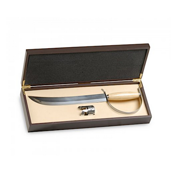 Saber wooden box with sparkling wine cap