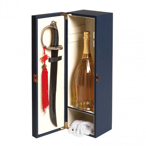 5 liter magnum box with metal saber and gloves cm.58x18x17,5