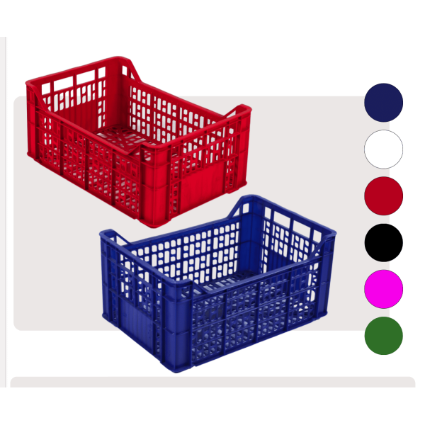 Small eco-plastic fruit and vegetable crates