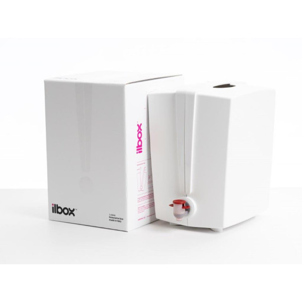 Container for reusable wine bag in box