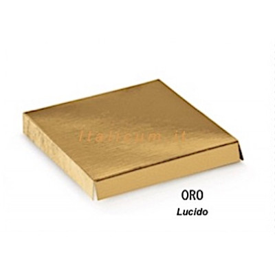 RAISED floor for clear boxes gold mm.90x90 -10 Pcs.