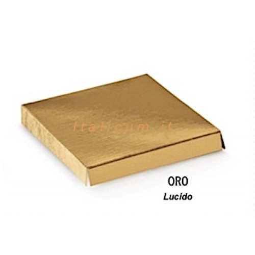 RAISED floor for clear boxes gold mm.90x90 -10 Pcs.