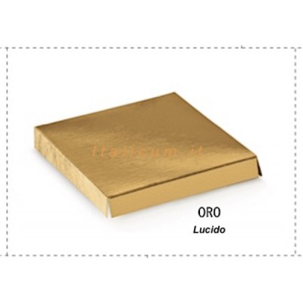 Raised floor for clear boxes GOLD mm.100x100 -10 Pcs.
