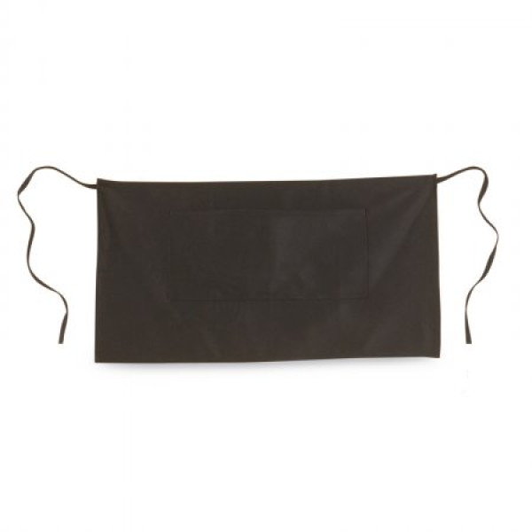 Short black cotton bar apron cm.35 - 1 pc