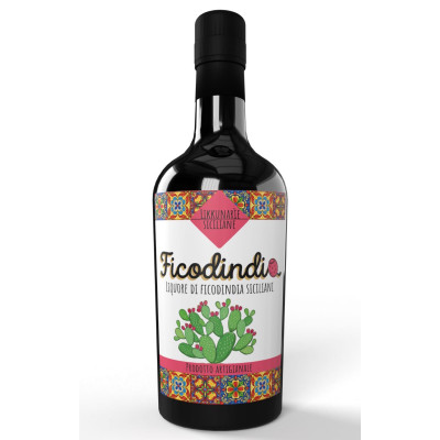 Handcrafted Sicilian prickly pear liqueur - 50 cl. 24% Vol.