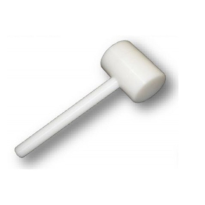 White polyethylene food hammer 8 cm head