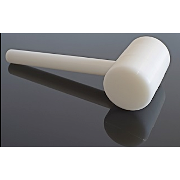 White polyethylene food hammer 8 cm head