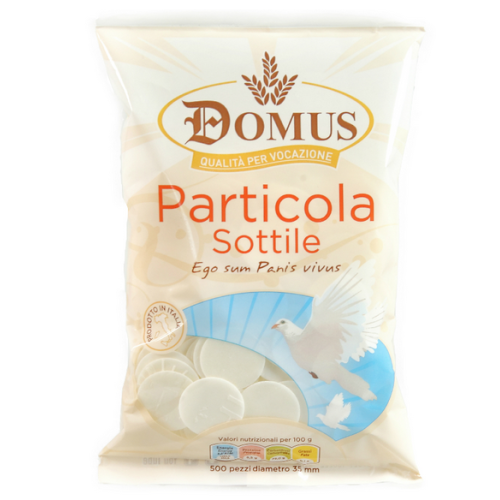Thin Communion wafers diameter of 3,5 cm. thick 1 mm.pack of 500 pieces