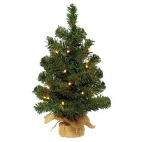 Small Christmas pine with 10 lights 45 cm