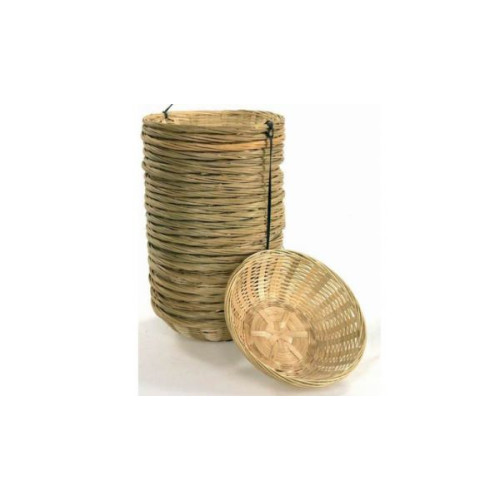 Wooden circle basket cm.15 H.6 - 5 Pcs.